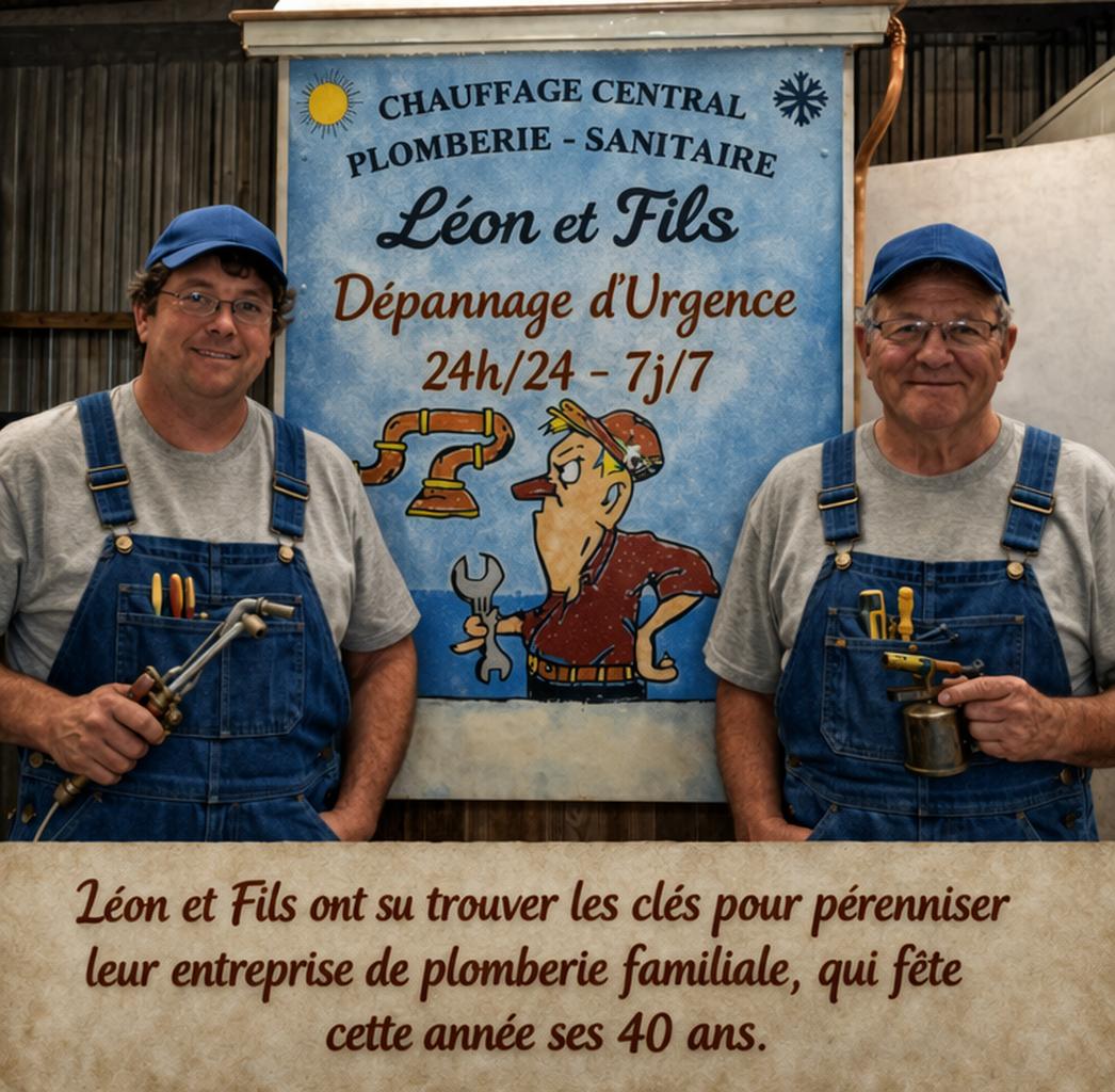 Léon et Fils, entreprise familiale de plomberie depuis 40 ans