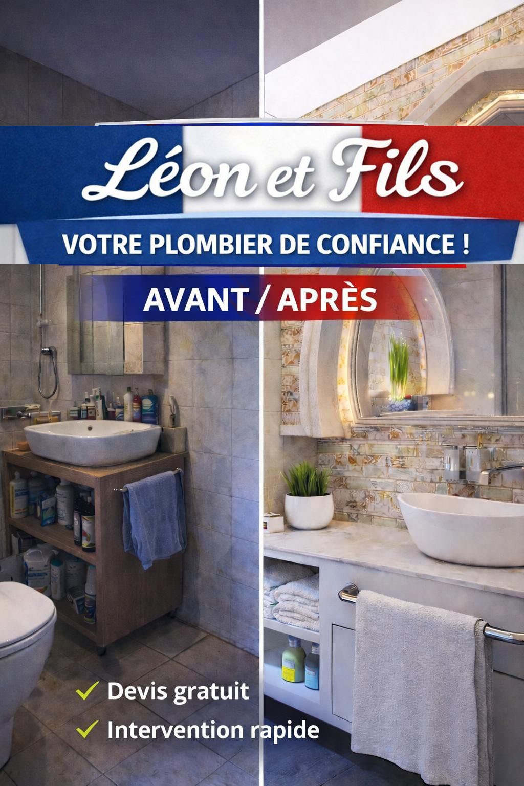 Installation de chauffe-eau en salle de bain